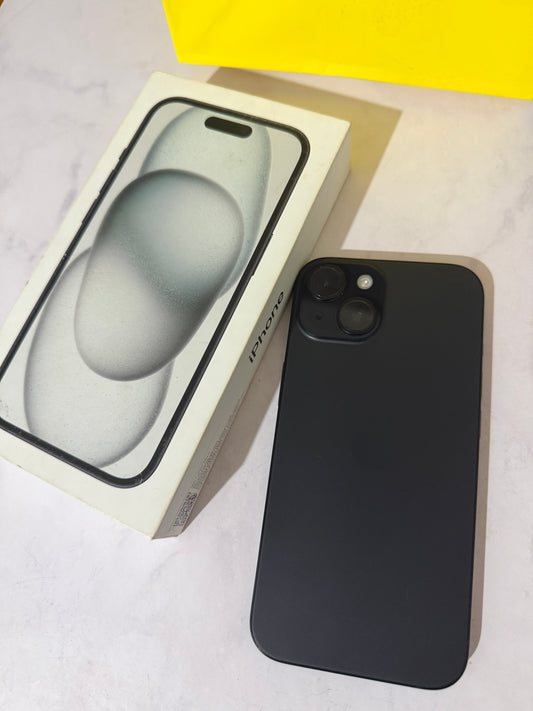 iPhone 15 de 256GB - 100%, Black, versión con chip